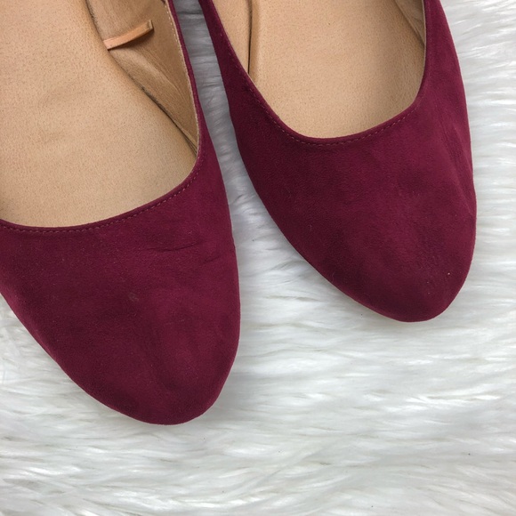 SOLD ❗️Torrid Burgundy Flats Size 11 Wide - Picture 2 of 7